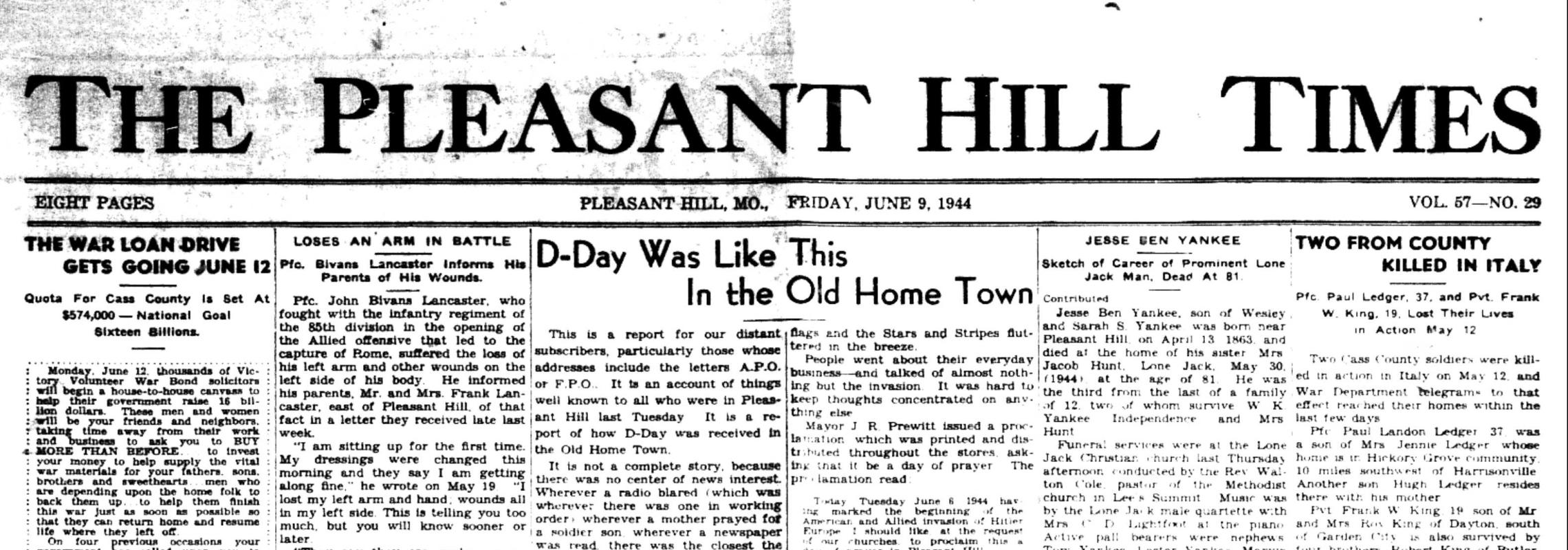 Pleasant Hill Times June 1944